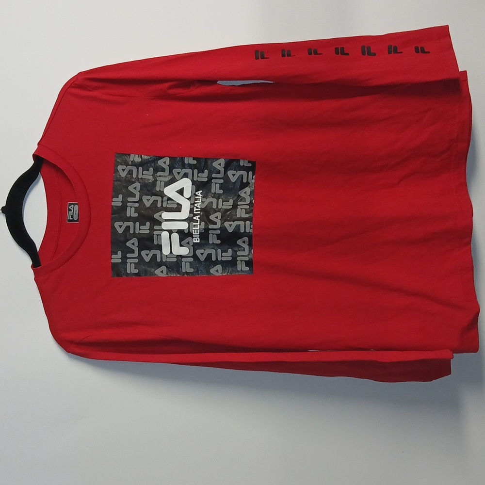 FILA Boys Longsleeves red black Shirt size Large